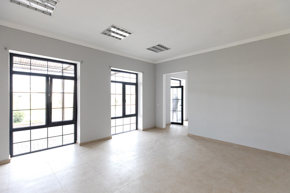 completed commercial painting job interior