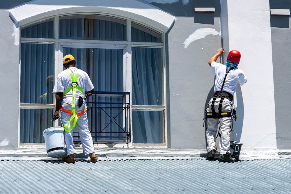 exterior commercial painting windows and trim