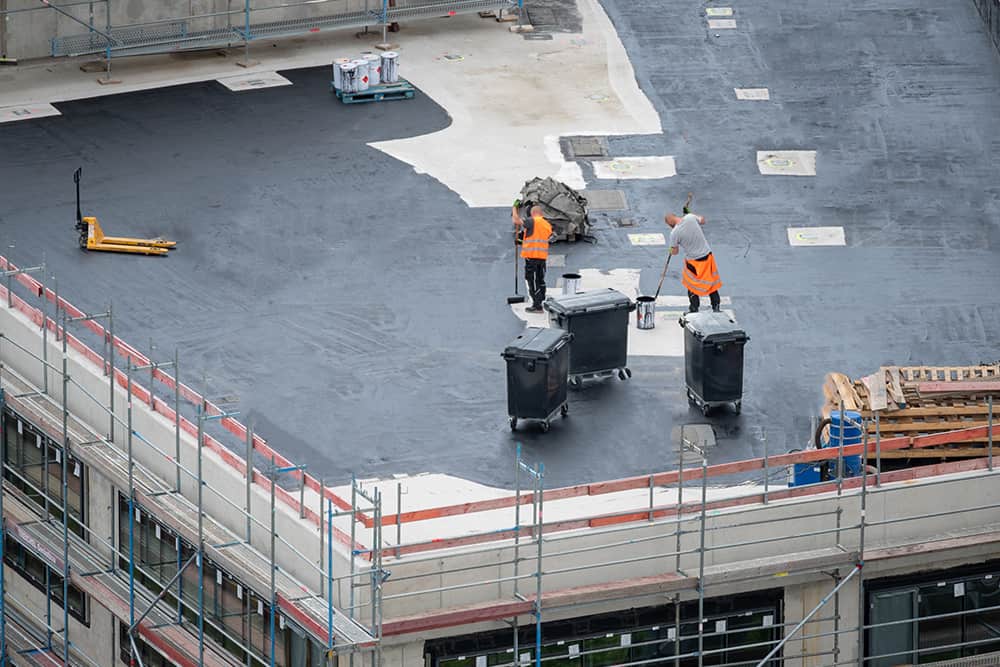 high performance commercial roof finishing